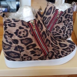 Yoki high tops leopard print brand new